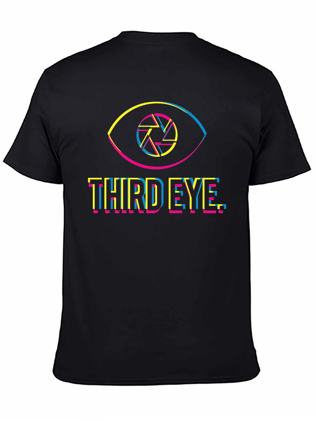 Third Eye Graphic Tee - Black Cotton T-Shirt