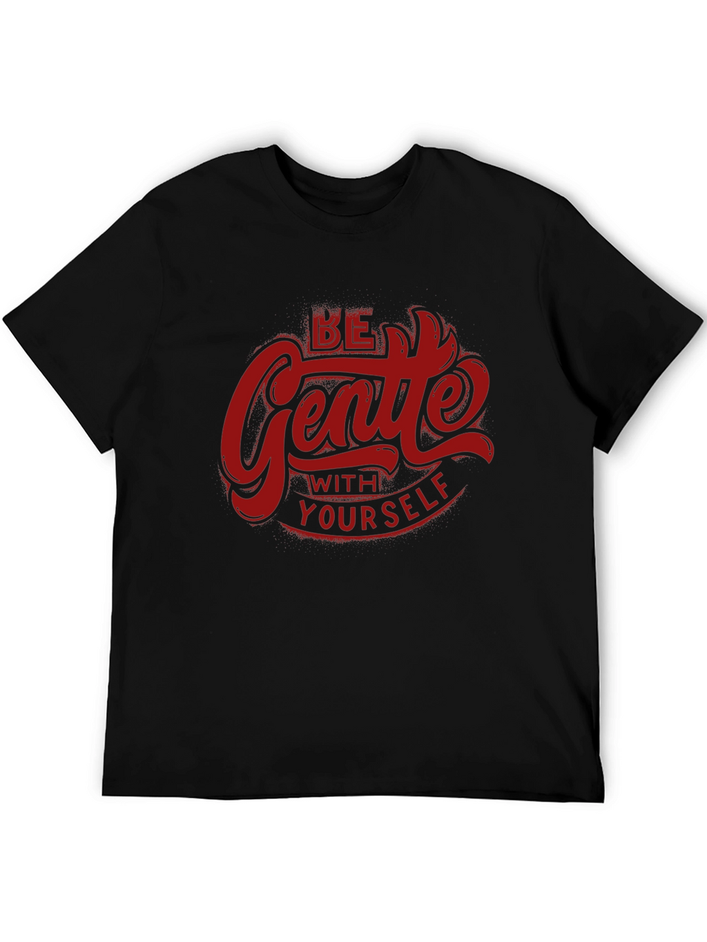 Be Gentle With Yourself Graphic Tee - Black