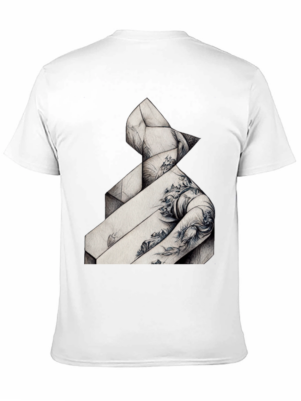 Abstract Geometric Graphic Tee - Stylish Comfort