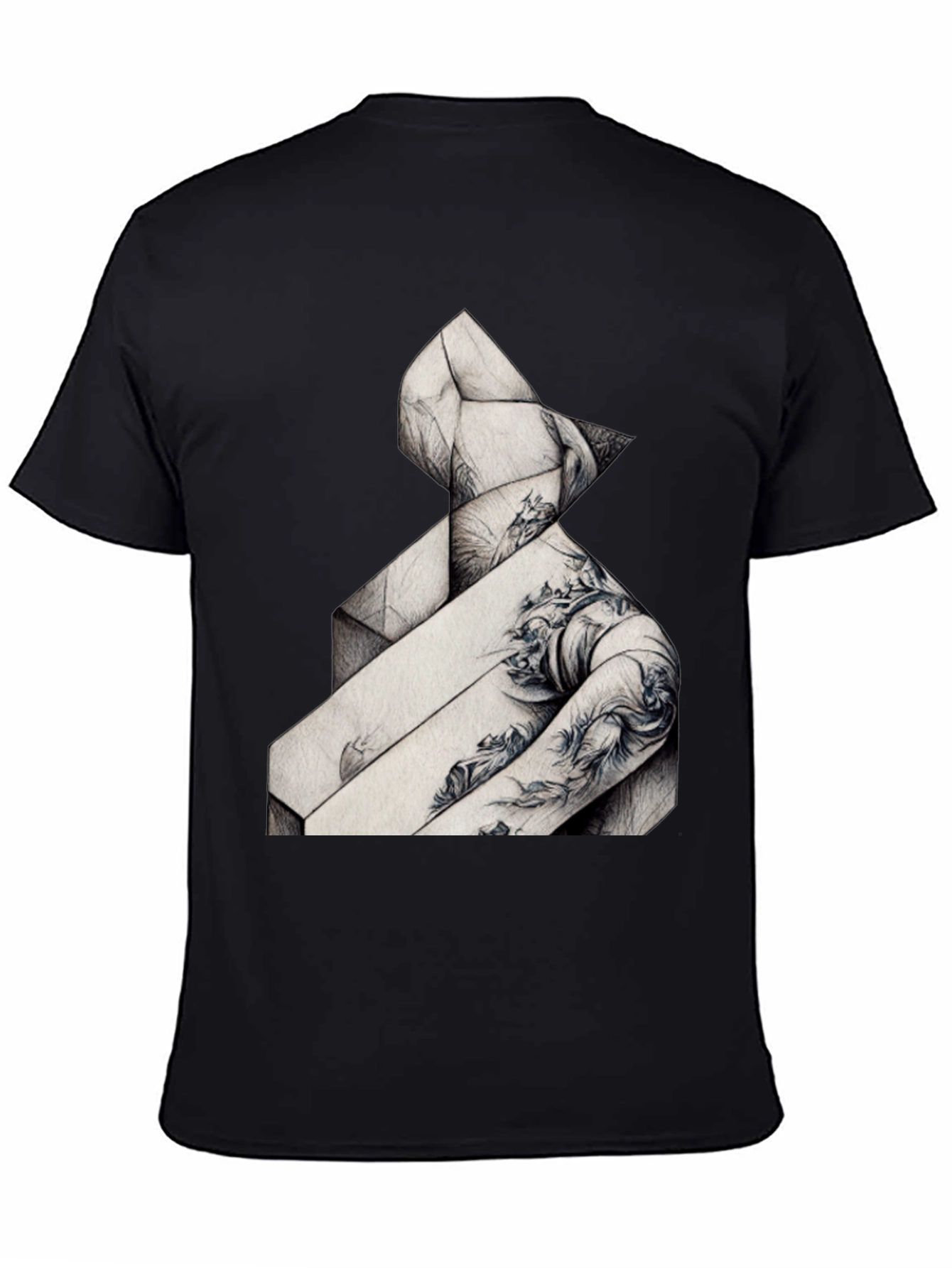 Abstract Geometric Graphic Tee - Stylish Comfort