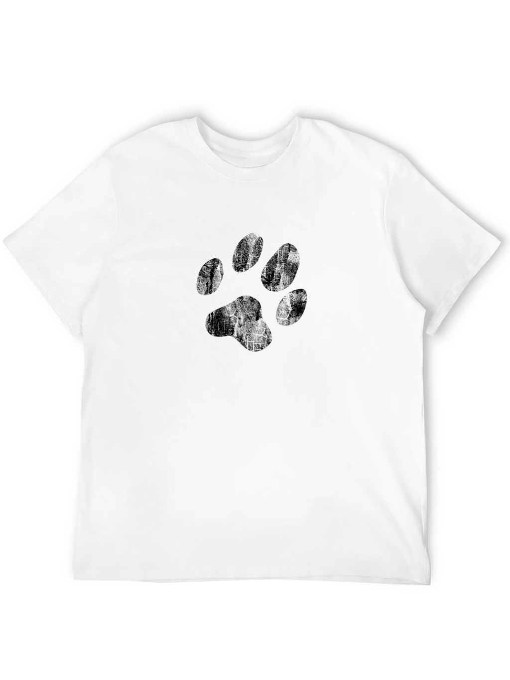 Black Paw Print Graphic T-Shirt