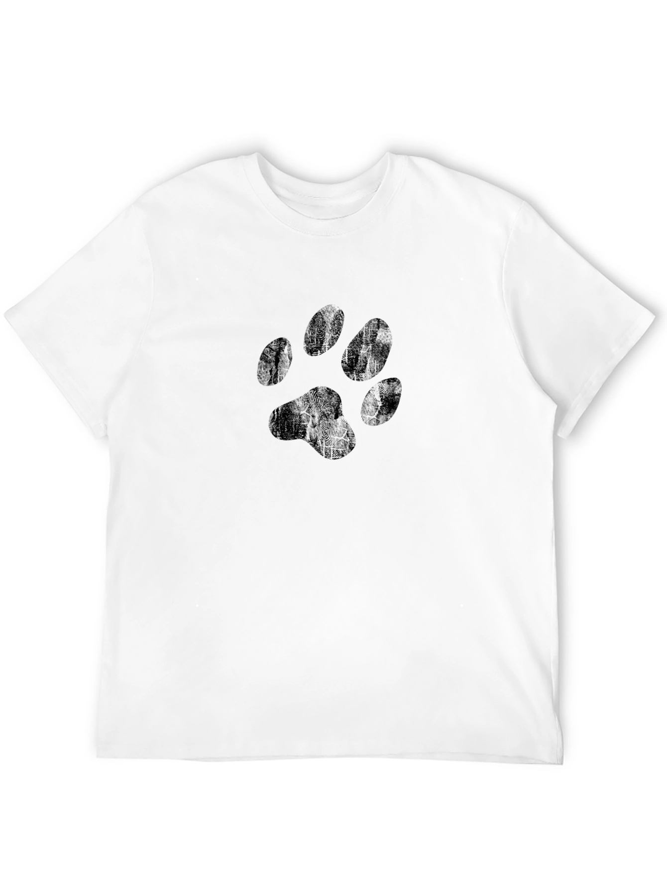 Black Paw Print Graphic T-Shirt