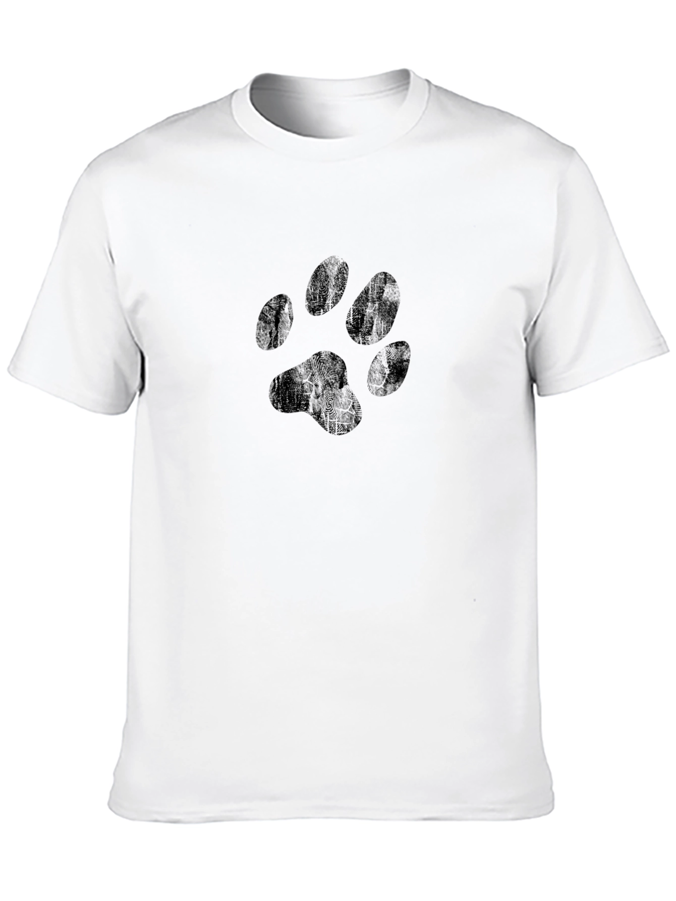 Black Paw Print Graphic T-Shirt