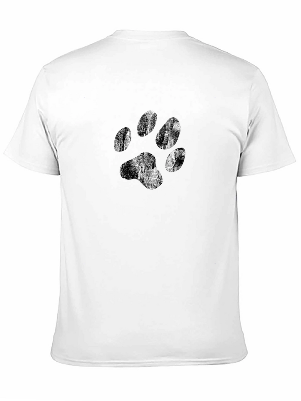 Black Paw Print Graphic T-Shirt