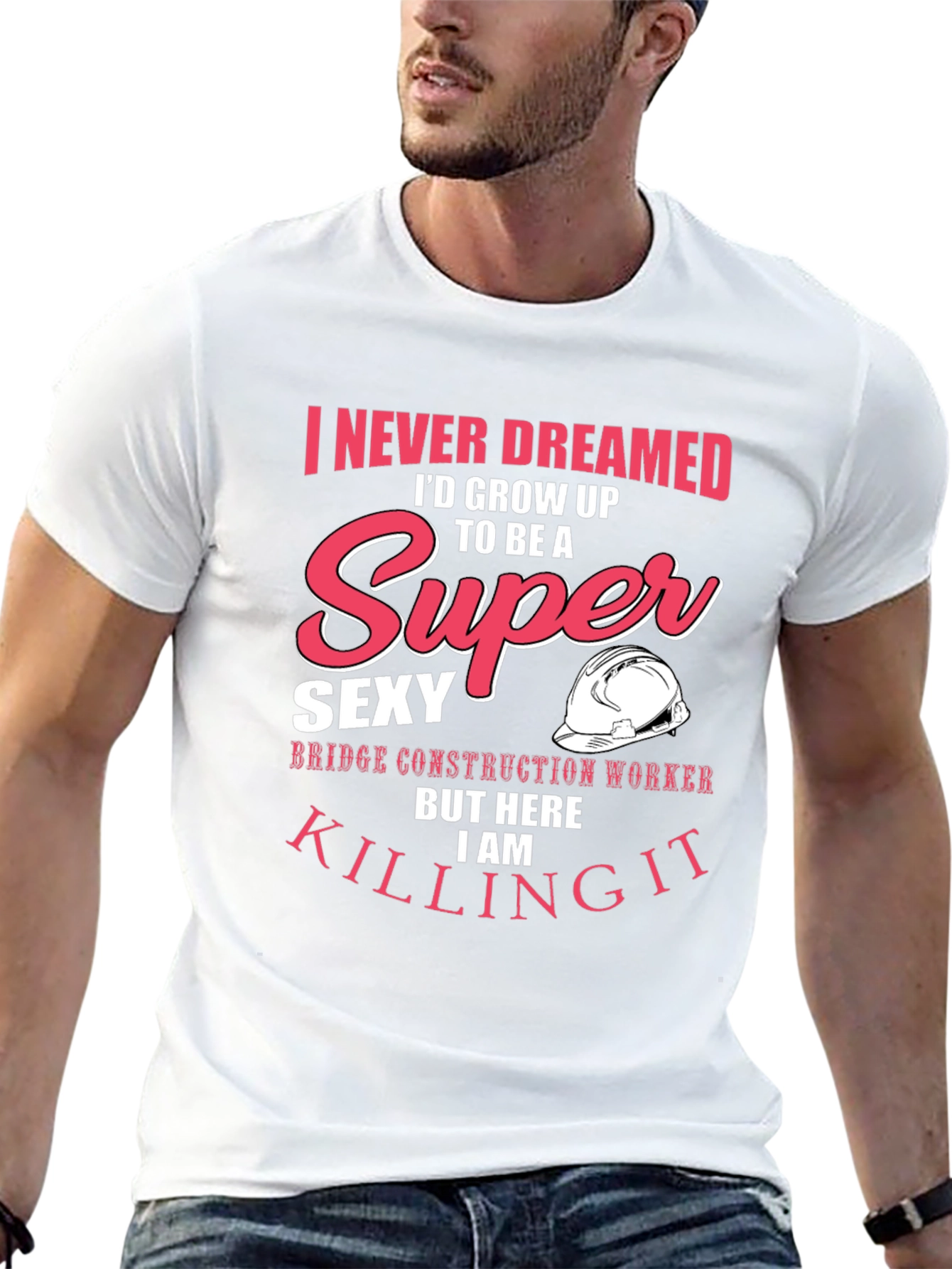 Super Sexy Bridge Construction Worker Graphic Tee