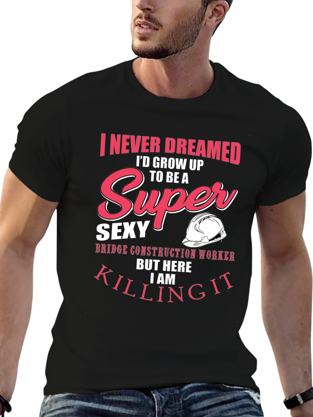 Super Sexy Bridge Construction Worker Graphic Tee