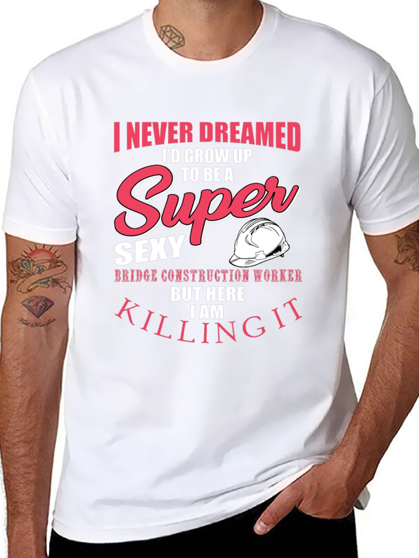 Super Sexy Bridge Construction Worker Graphic Tee