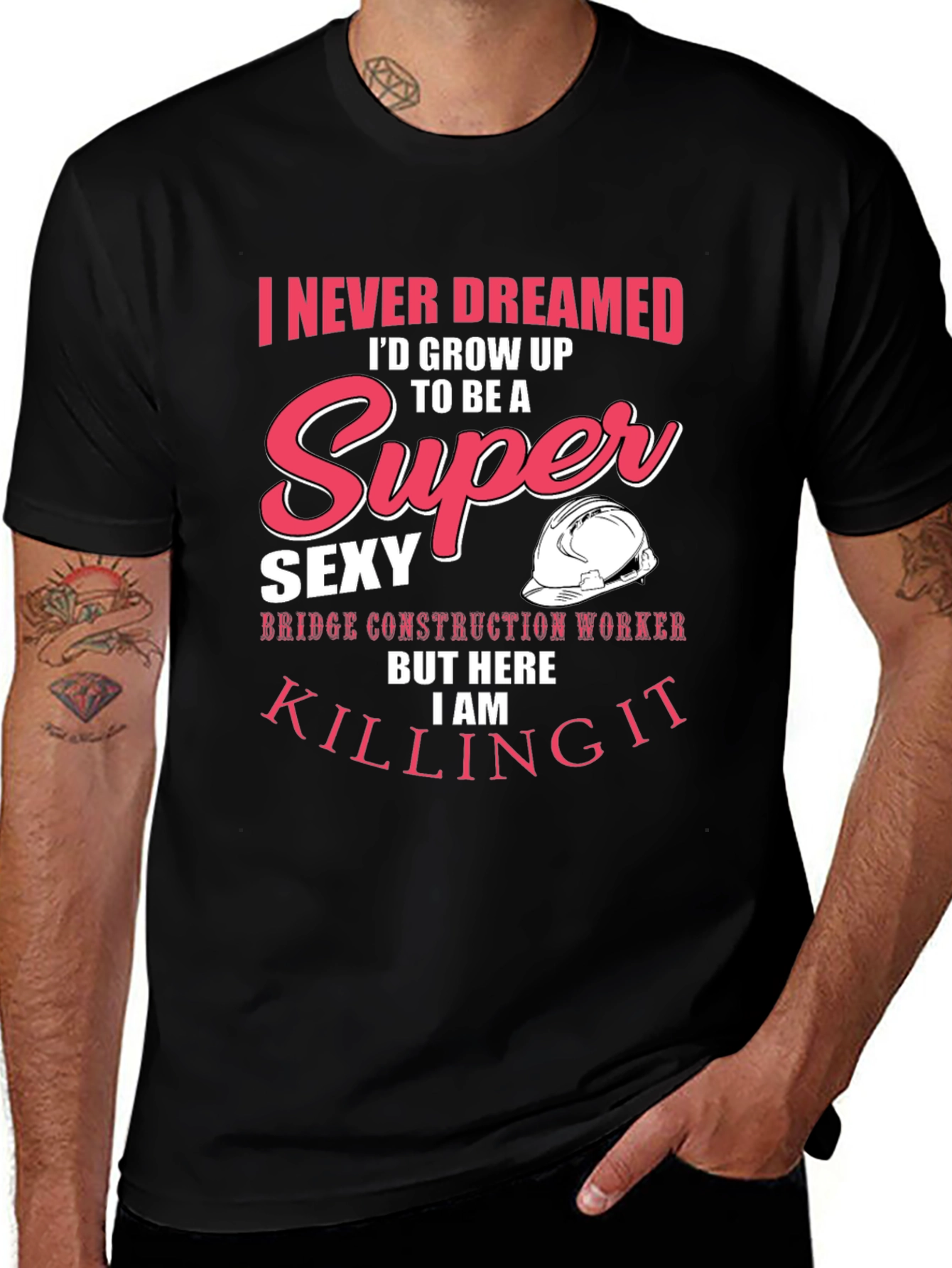 Super Sexy Bridge Construction Worker Graphic Tee