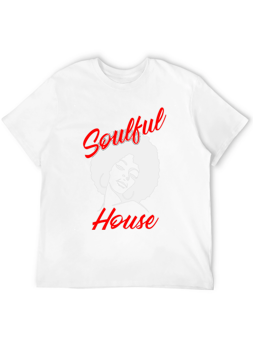 Soulful House Graphic T-Shirt - Black