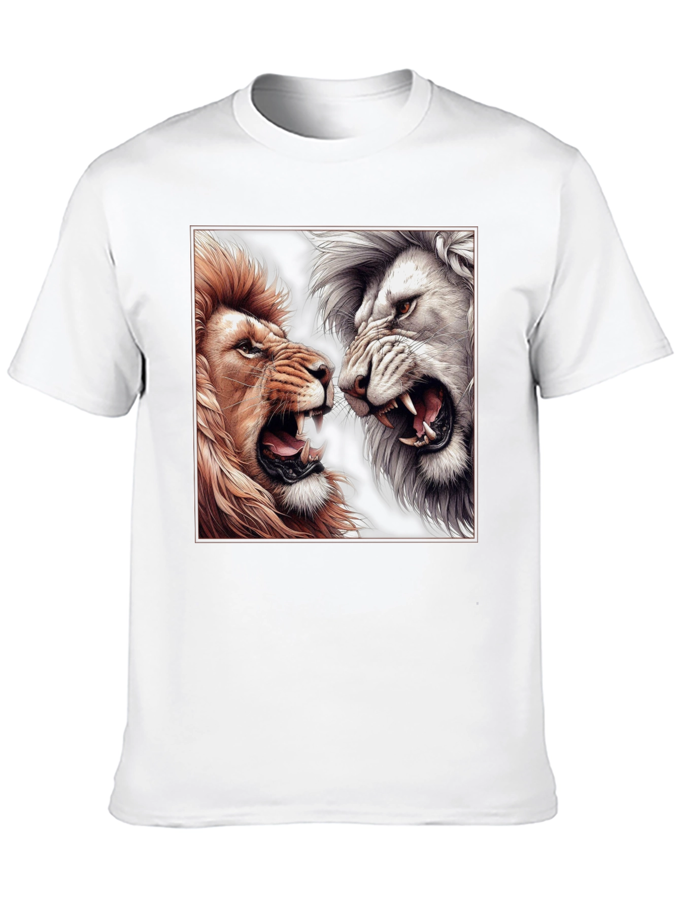 Lion Duel Graphic T-Shirt