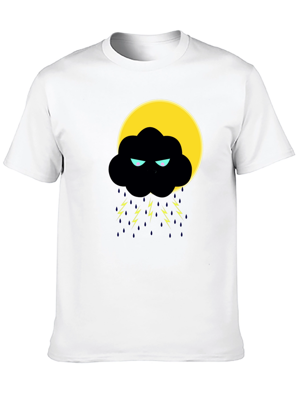 Storm Cloud Graphic T-Shirt - Black