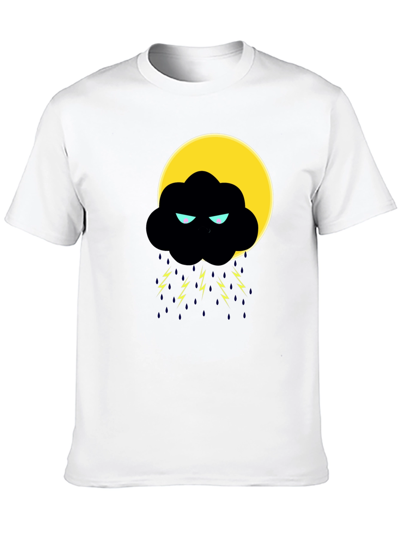 Storm Cloud Graphic T-Shirt - Black