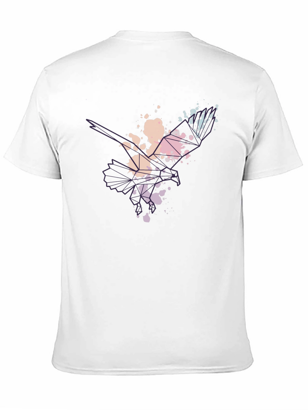 Abstract Eagle Mens Black T-Shirt