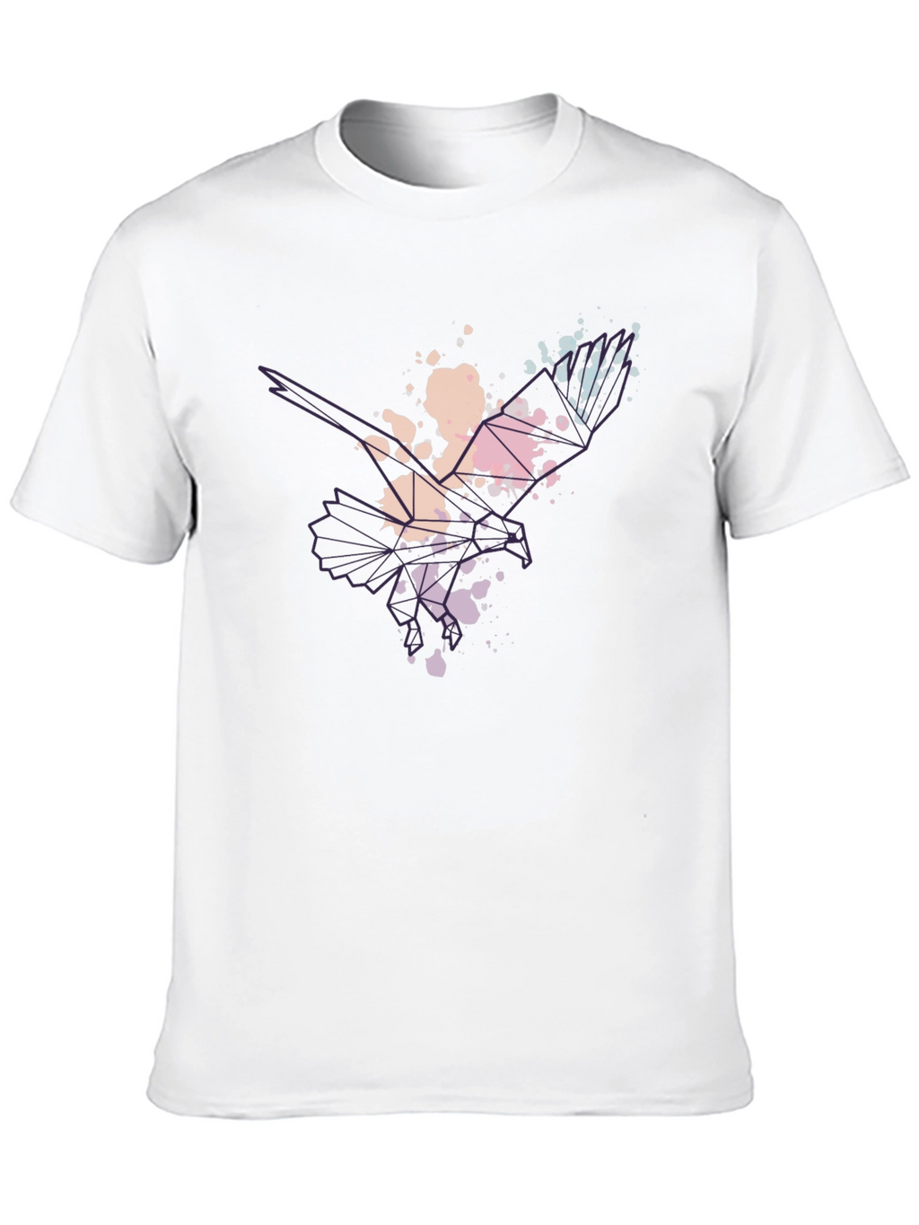 Abstract Eagle Mens Black T-Shirt