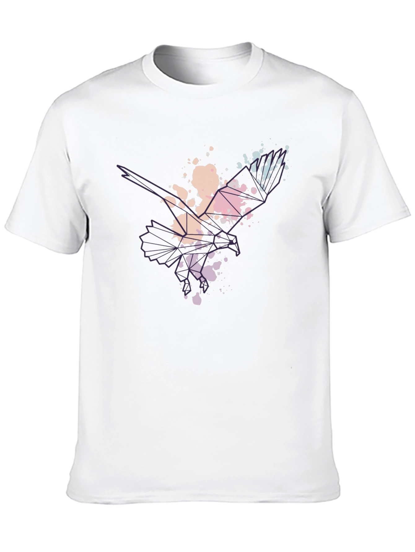 Abstract Eagle Mens Black T-Shirt
