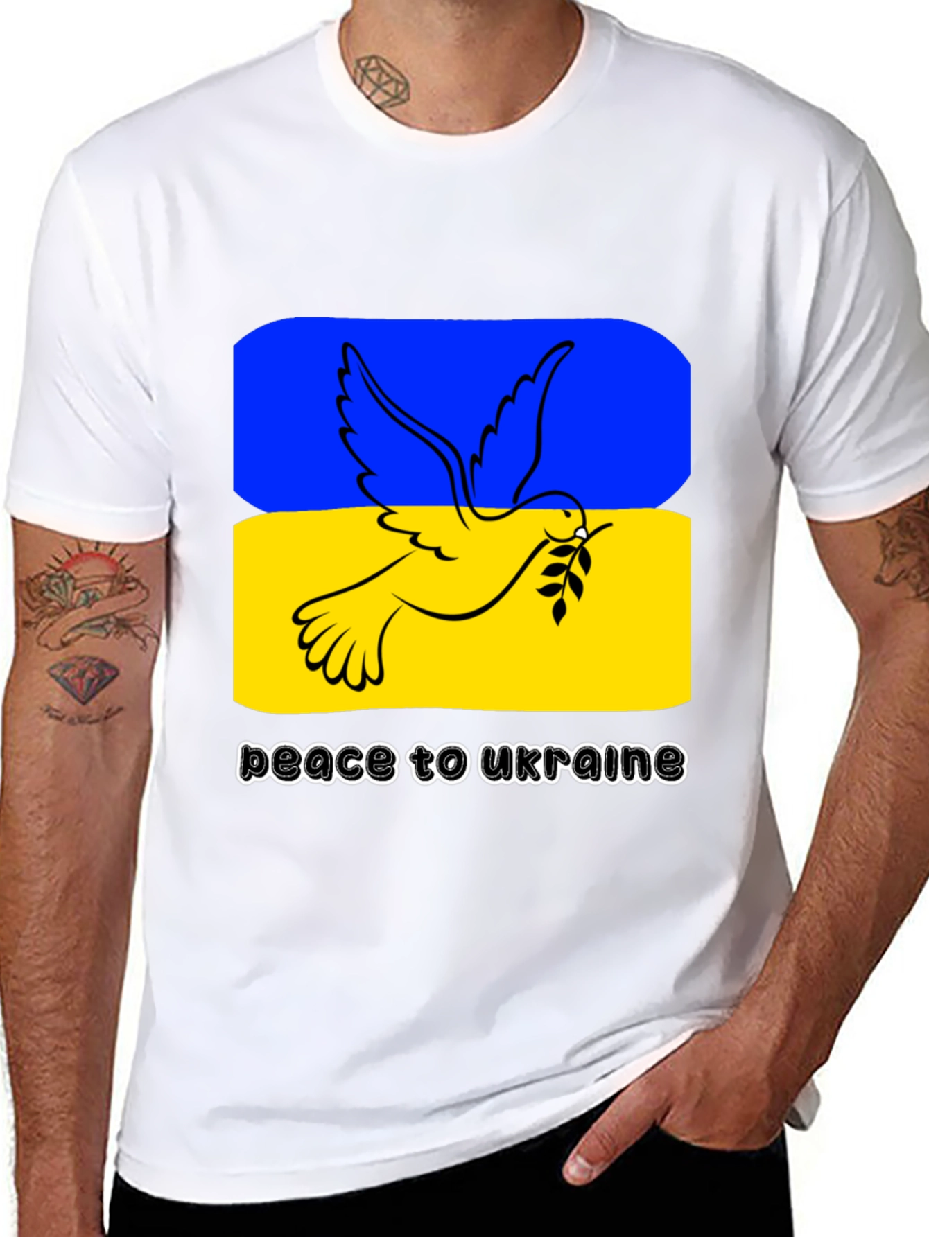 Peace for Ukraine Dove T-Shirt