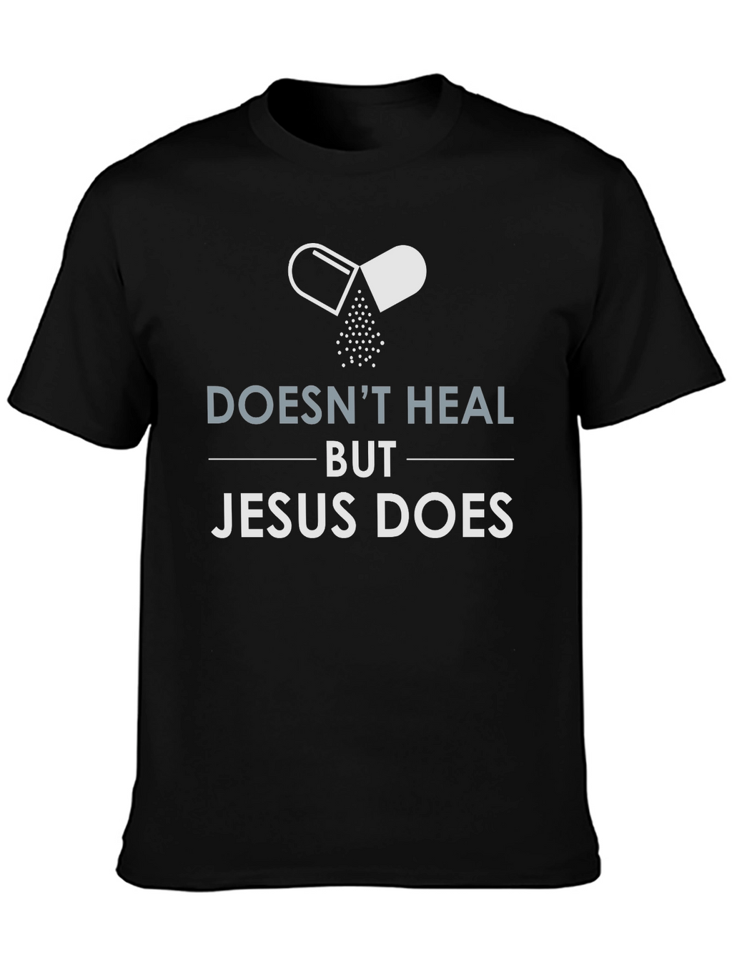 Jesus Heals Graphic Tee - Christian Faith T-Shirt