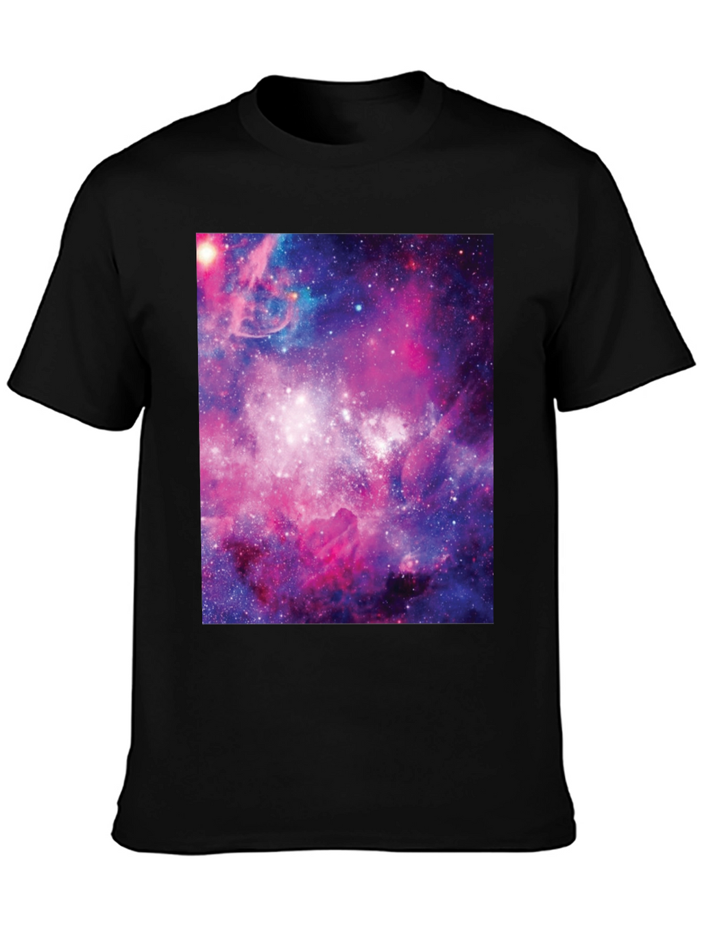 Galaxy Print Black Tee