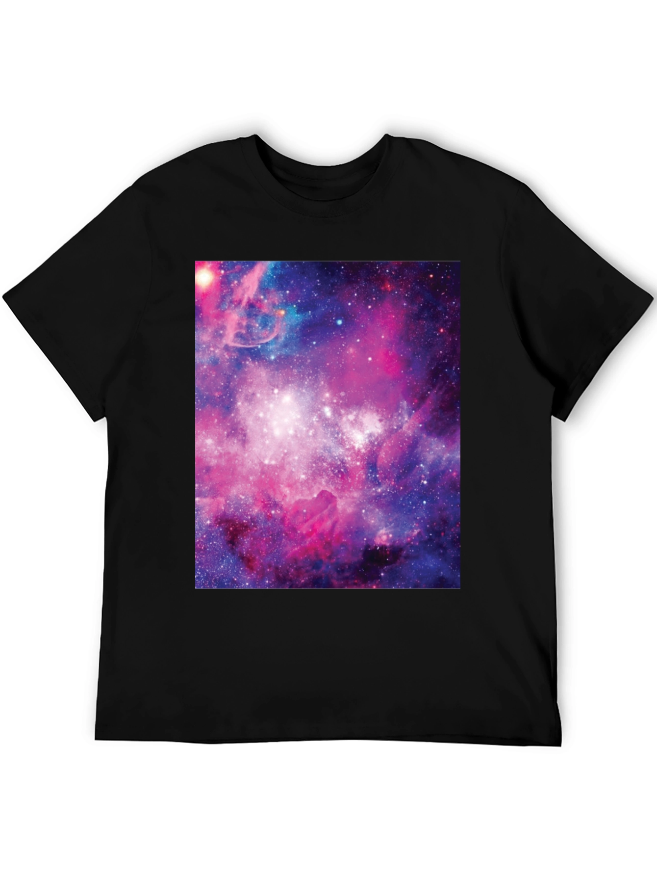 Galaxy Print Black Tee