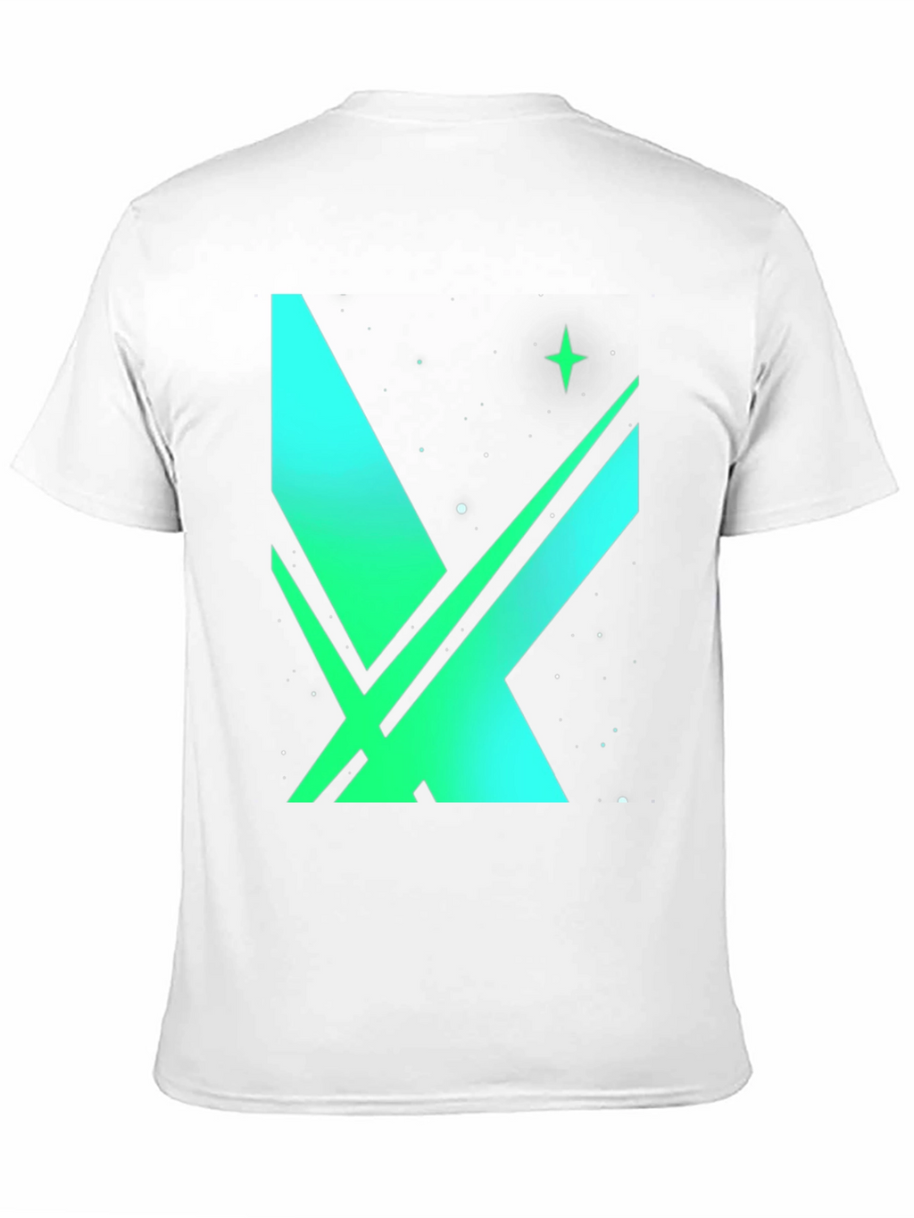 Space X Green Gradient Graphic T-Shirt
