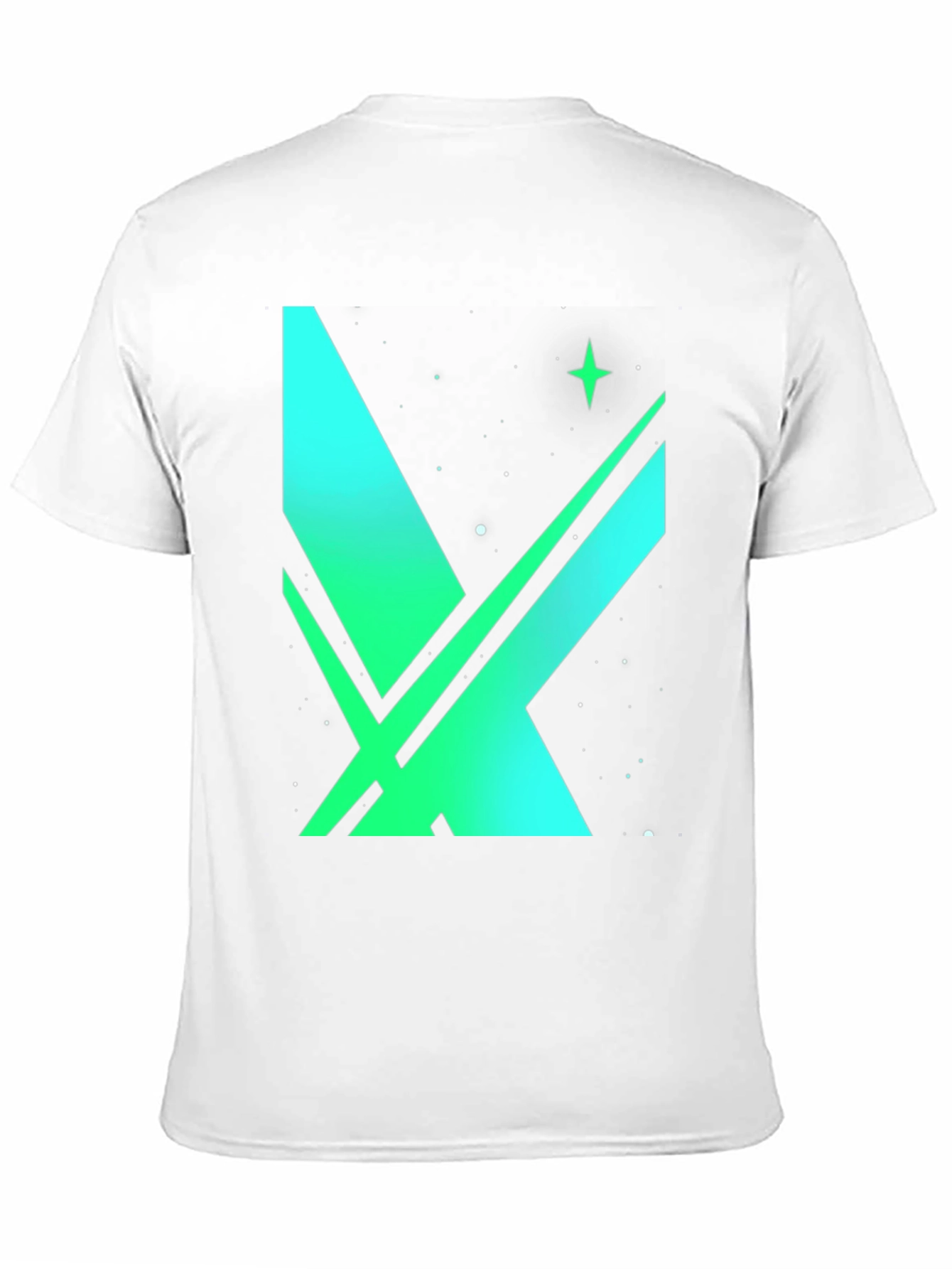 Space X Green Gradient Graphic T-Shirt