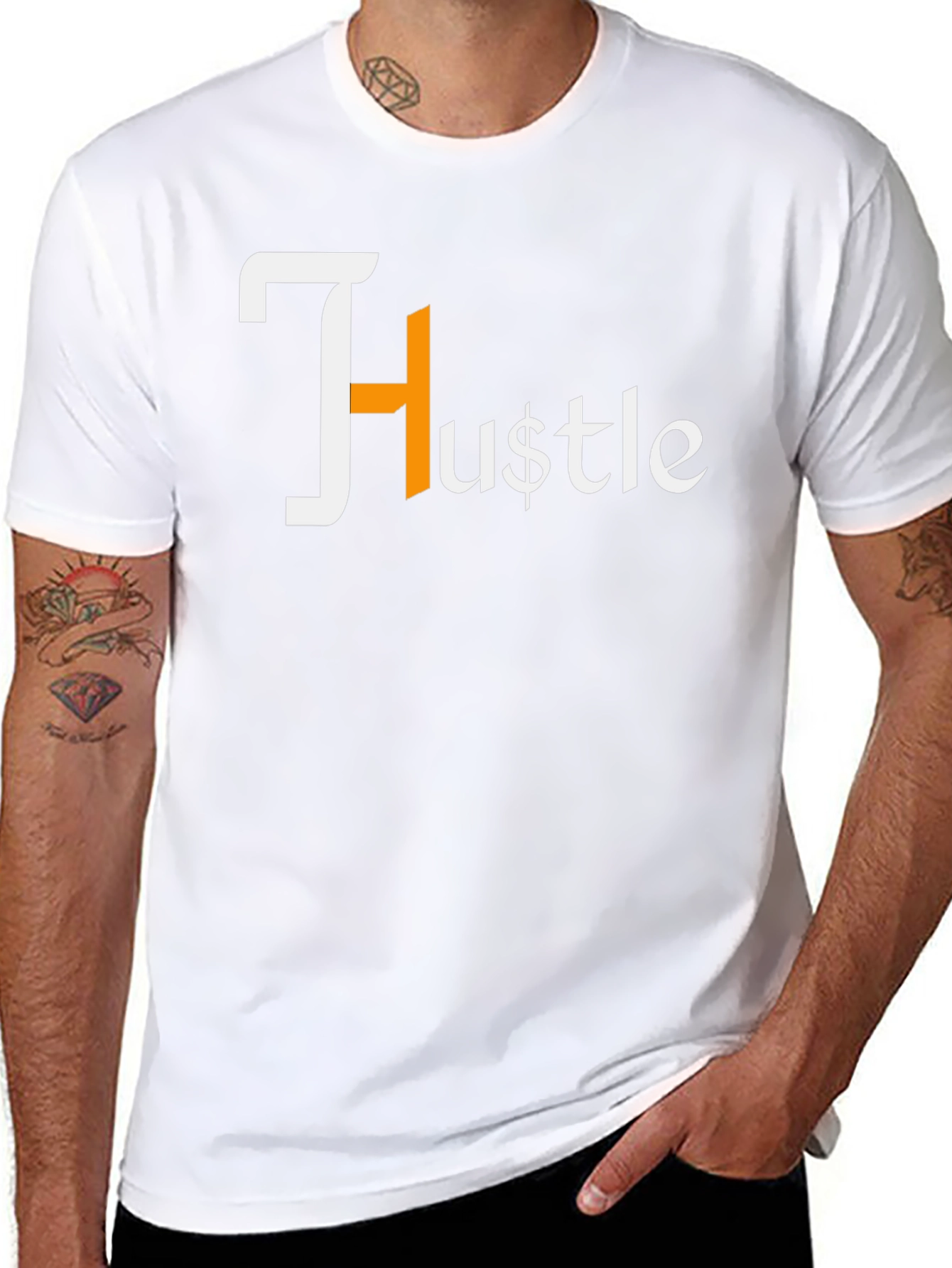 Hustle Graphic Tee - Stylish Mens T-Shirt