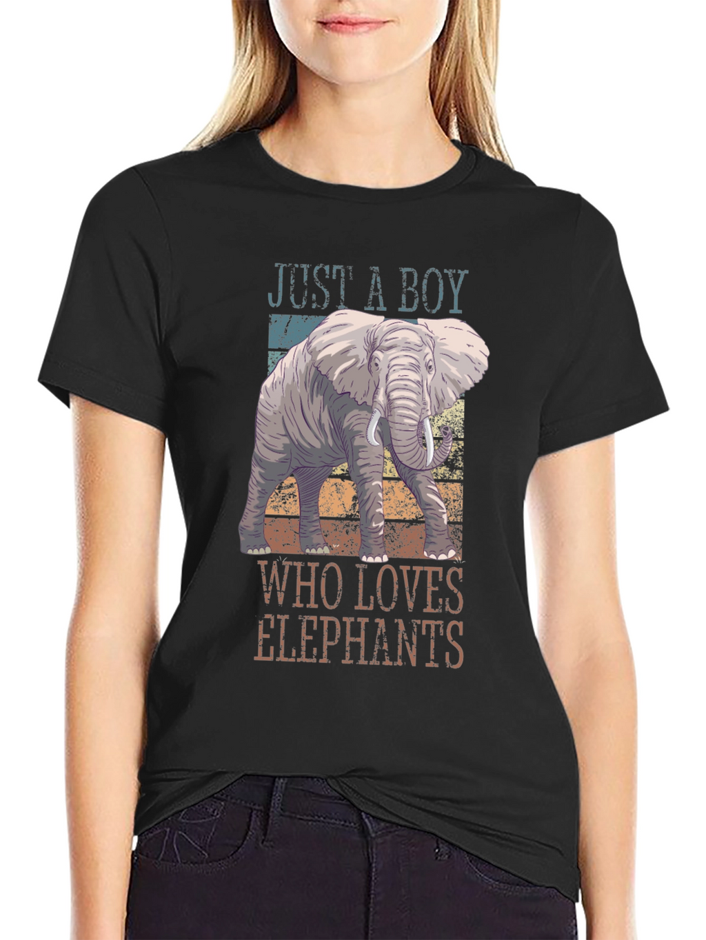 Just a Boy Who Loves Elephants T-Shirt