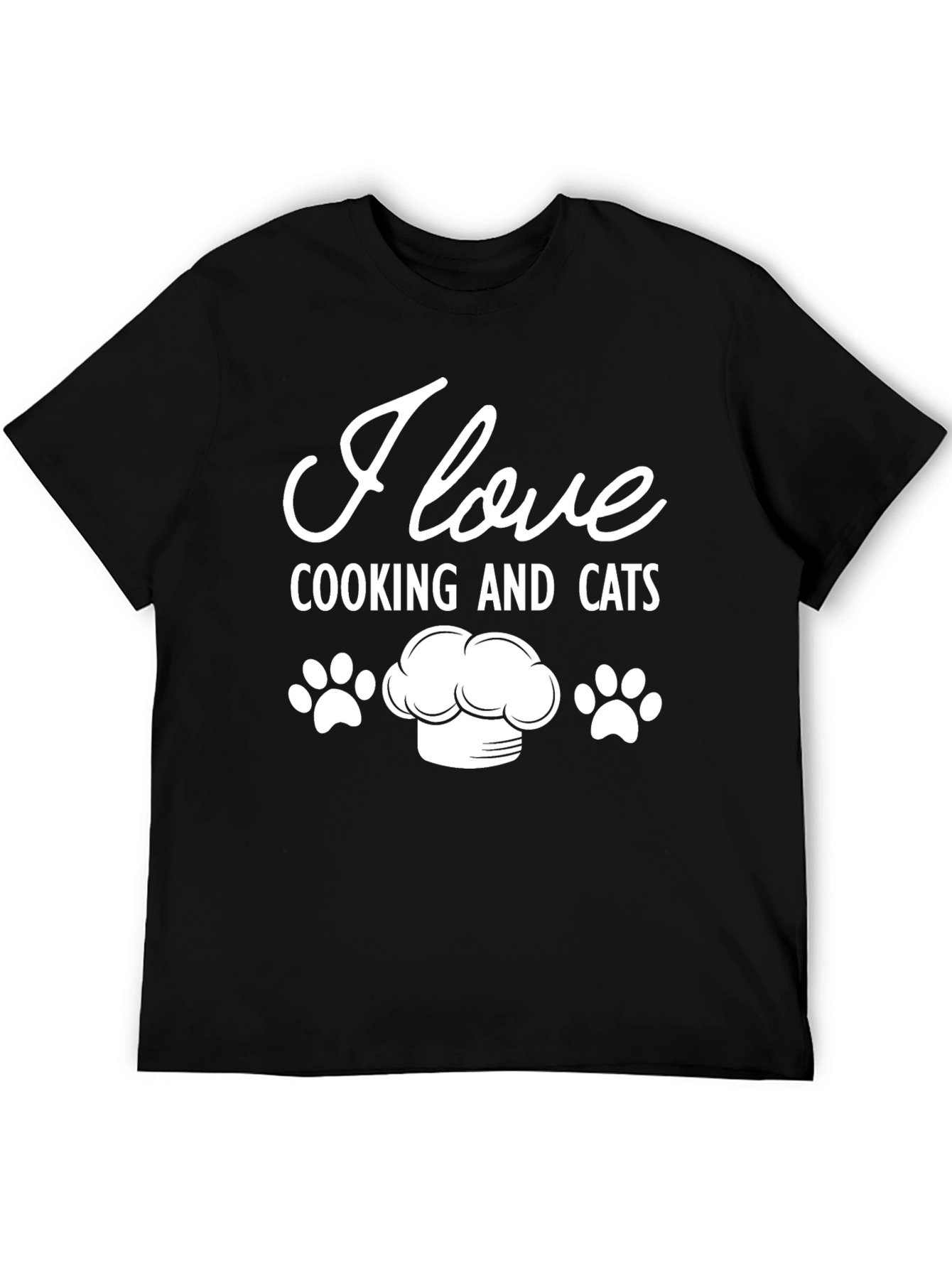 I Love Cooking and Cats T-Shirt