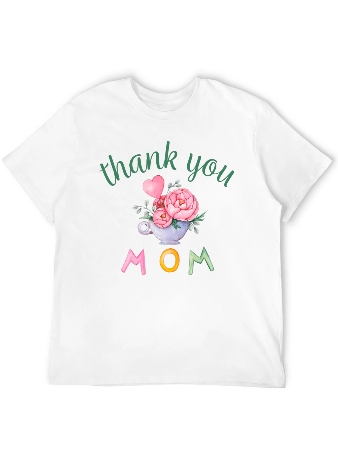 Thank You Mom Floral Graphic Tee