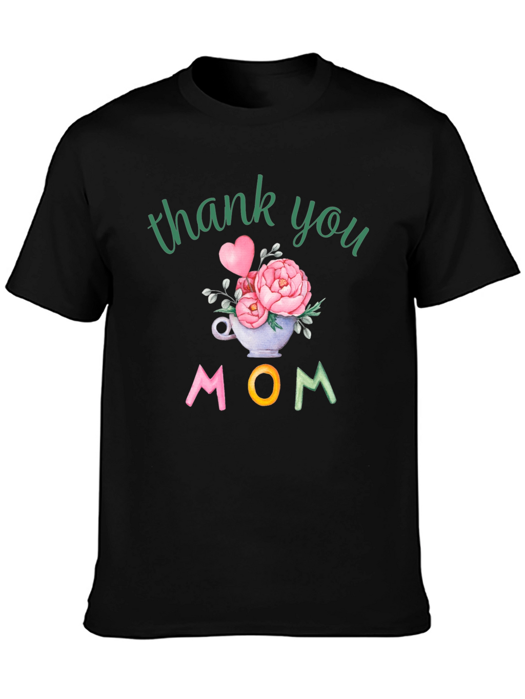 Thank You Mom Floral Graphic Tee