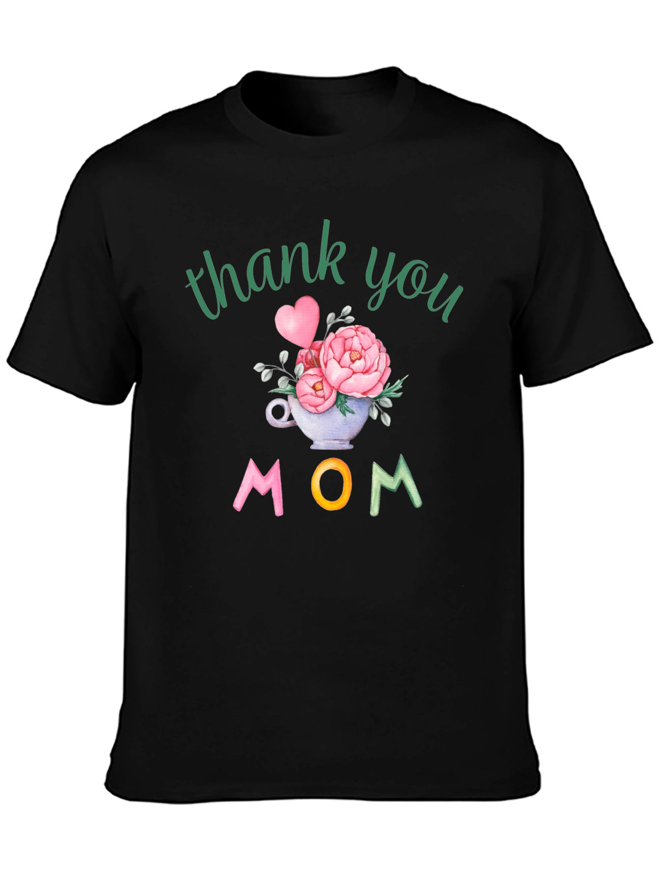 Thank You Mom Floral Graphic Tee