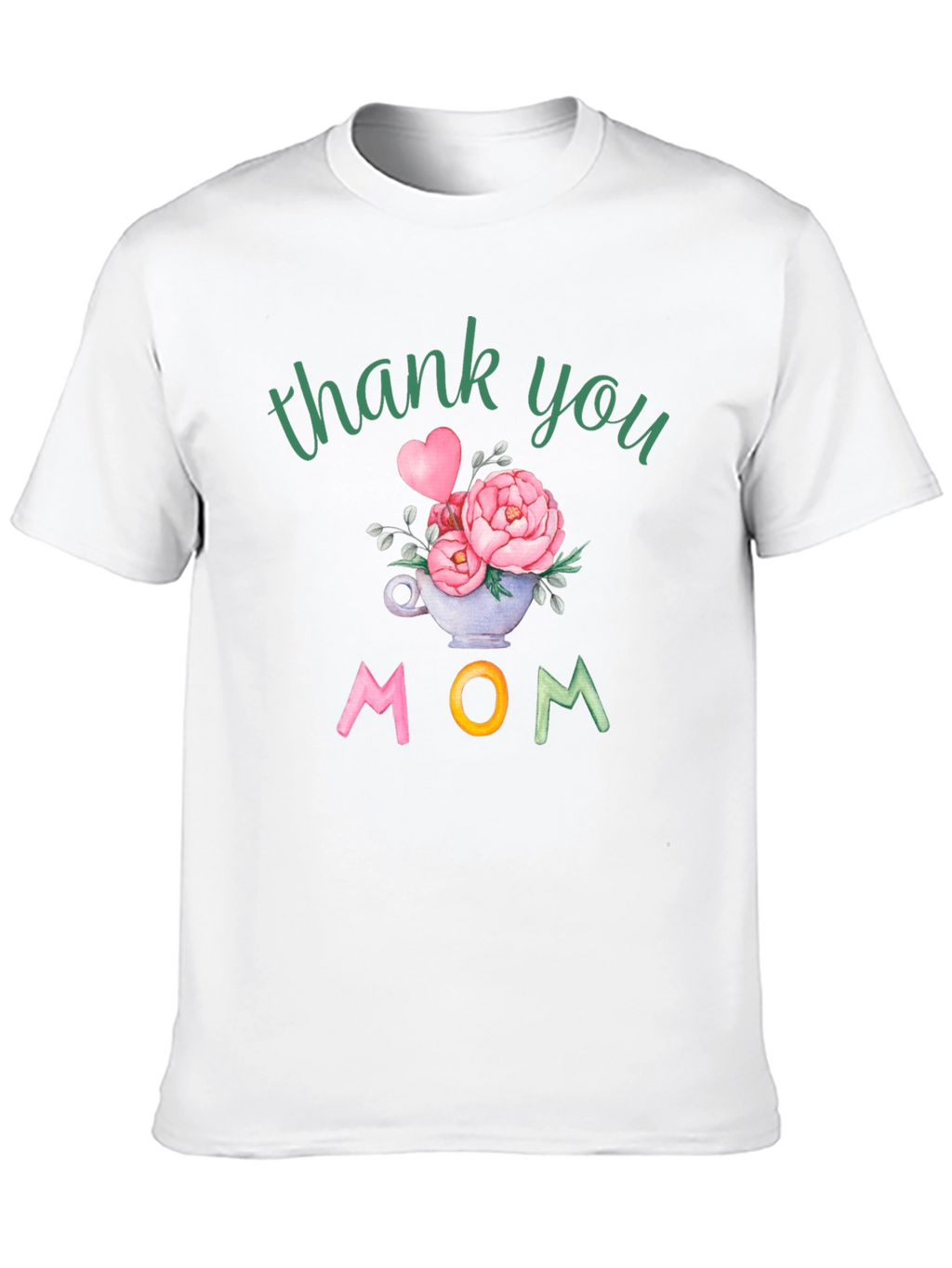Thank You Mom Floral Graphic Tee