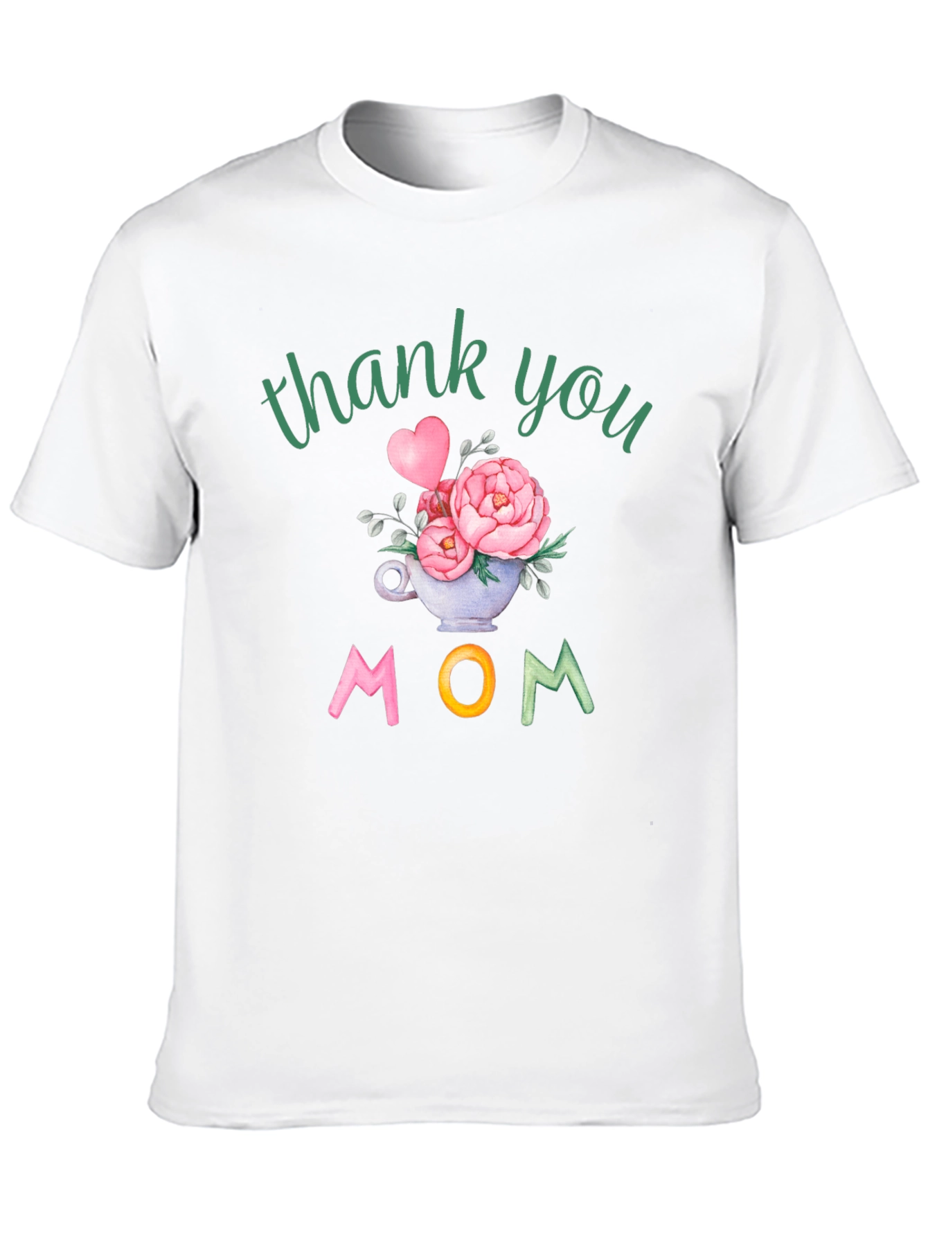 Thank You Mom Floral Graphic Tee