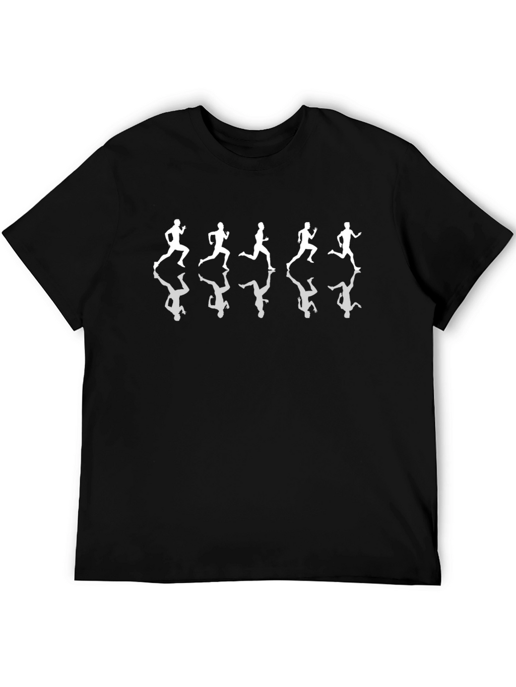 Running Silhouette T-Shirt - Black Graphic Tee