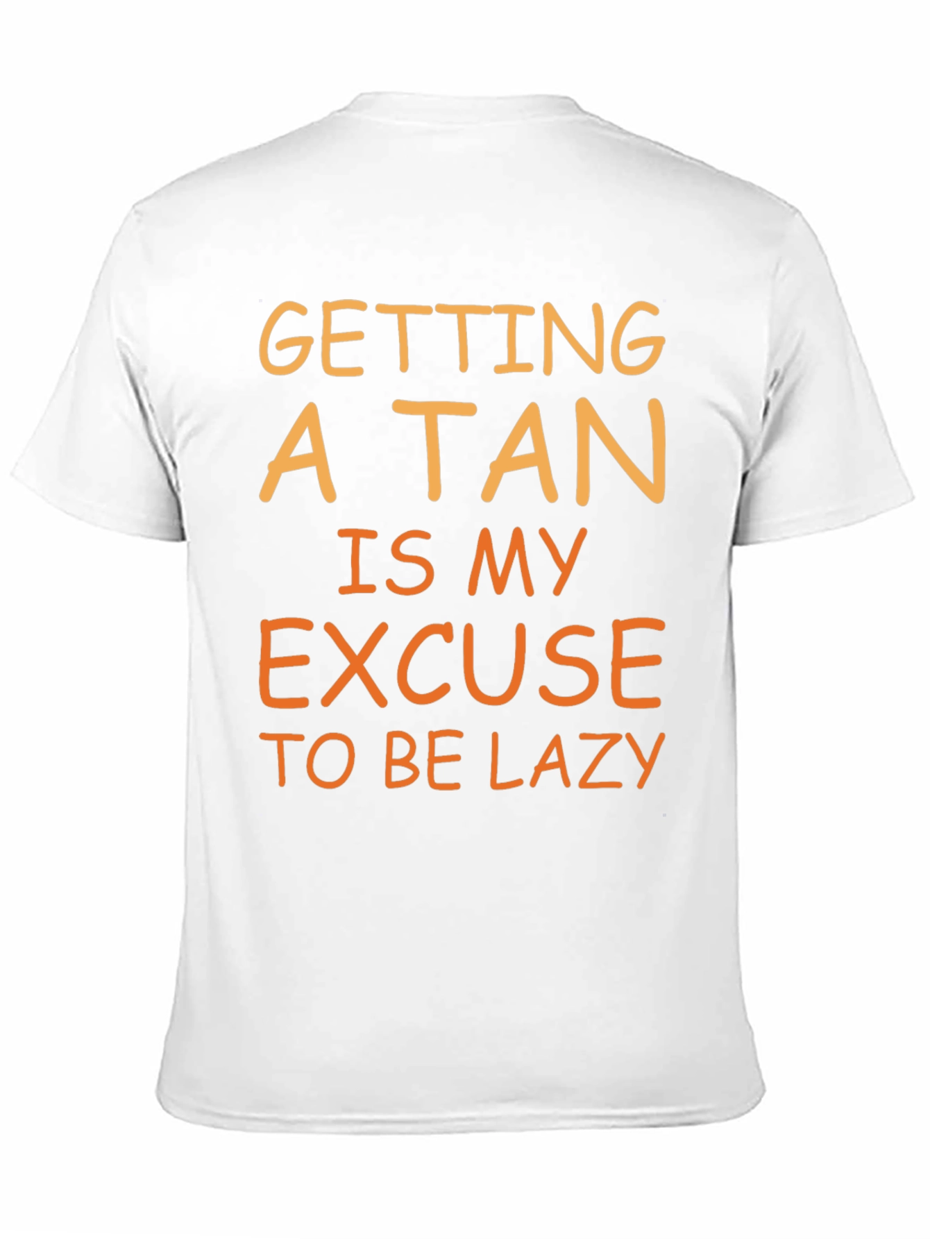 Funny Tan Excuse T-Shirt - Lazy Summer Vibes