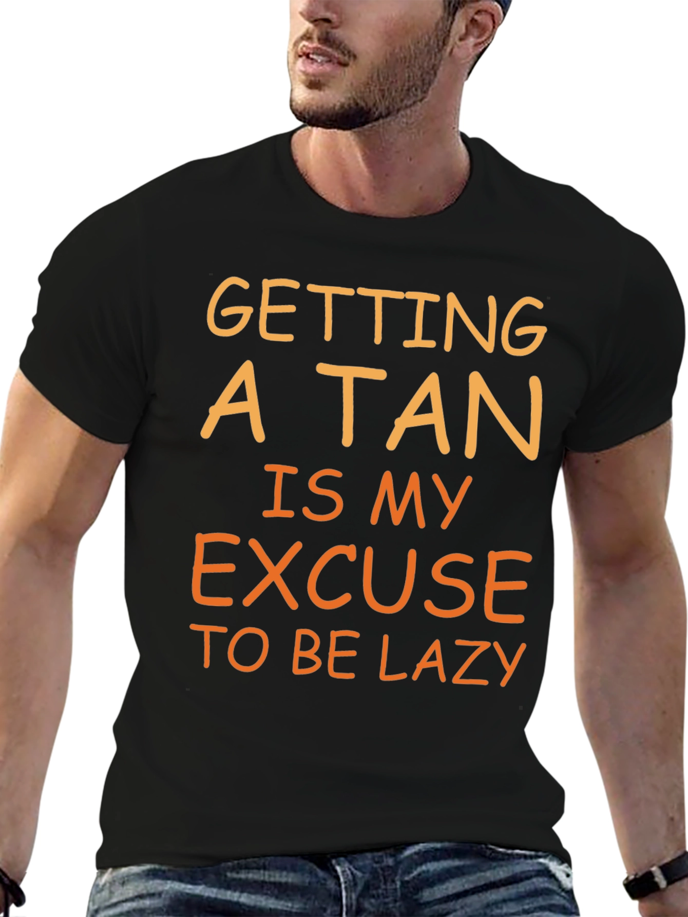 Funny Tan Excuse T-Shirt - Lazy Summer Vibes