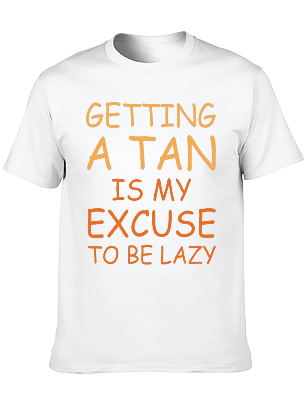 Funny Tan Excuse T-Shirt - Lazy Summer Vibes