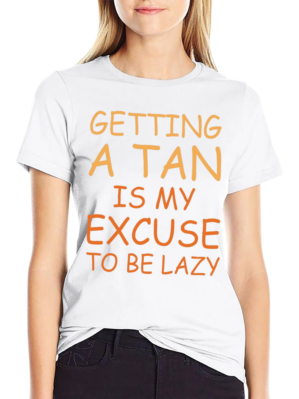 Funny Tan Excuse T-Shirt - Lazy Summer Vibes
