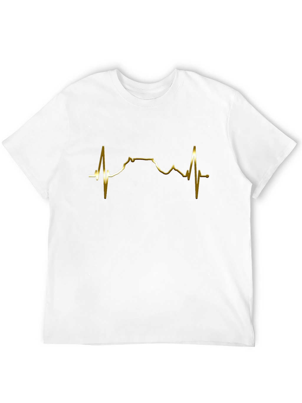 Heartbeat Mountain Graphic Tee - Black