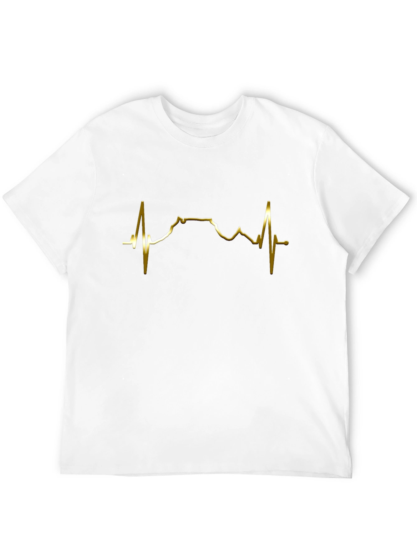 Heartbeat Mountain Graphic Tee - Black