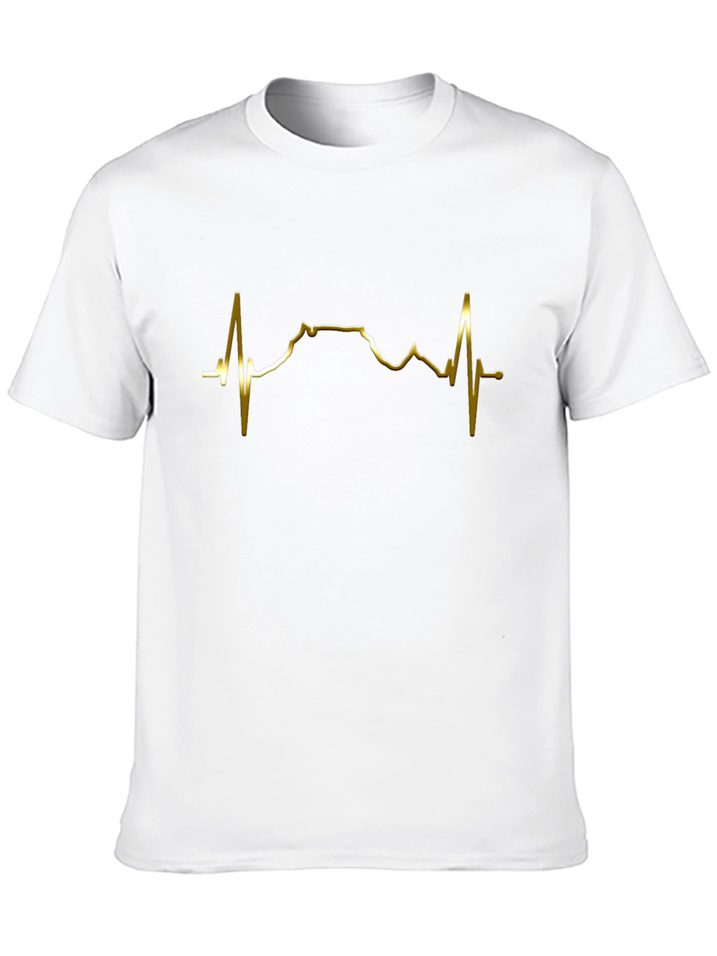 Heartbeat Mountain Graphic Tee - Black
