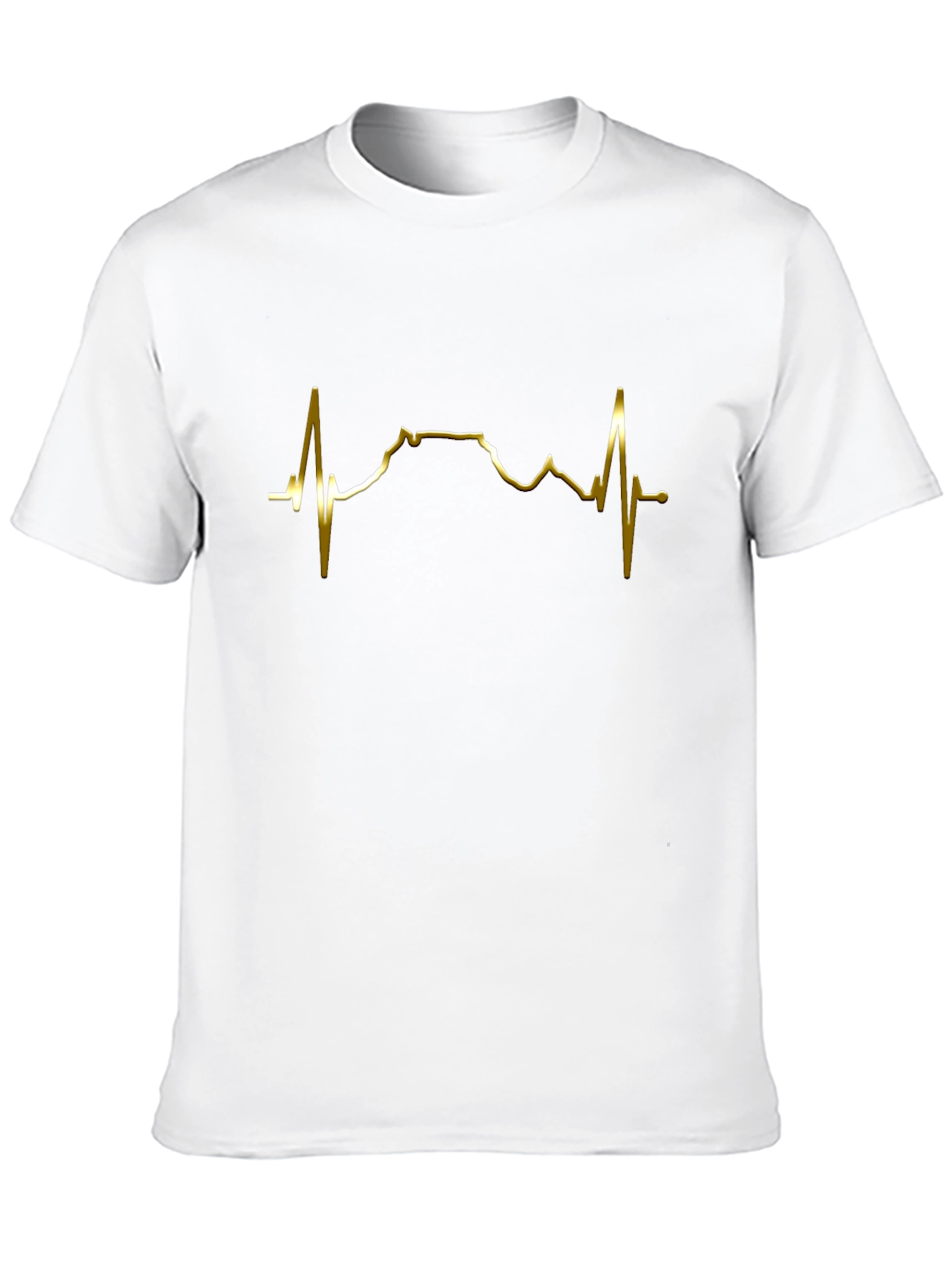 Heartbeat Mountain Graphic Tee - Black