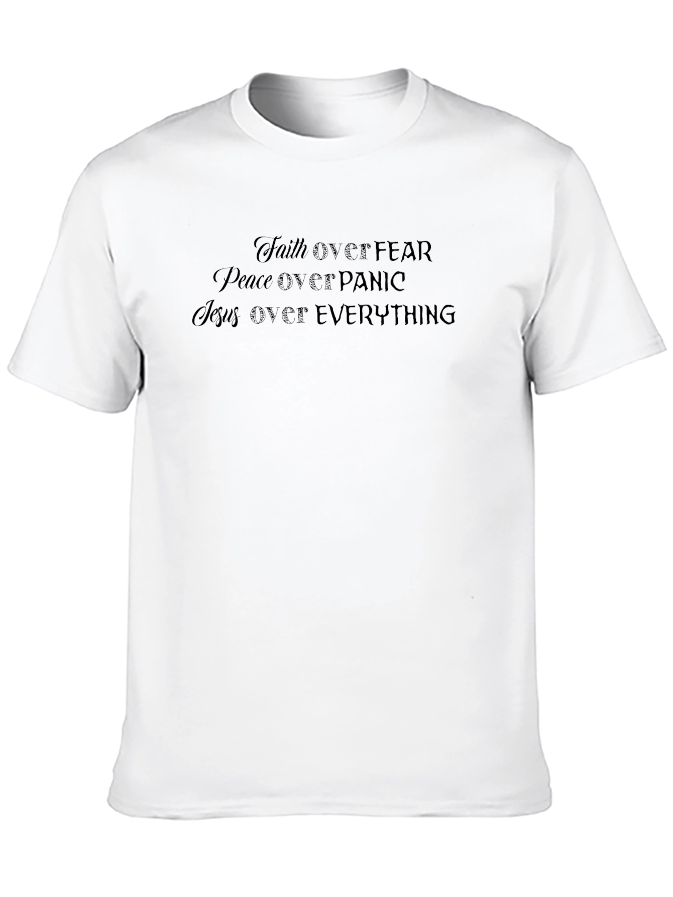 Faith Over Fear T-Shirt - Inspirational Christian Tee