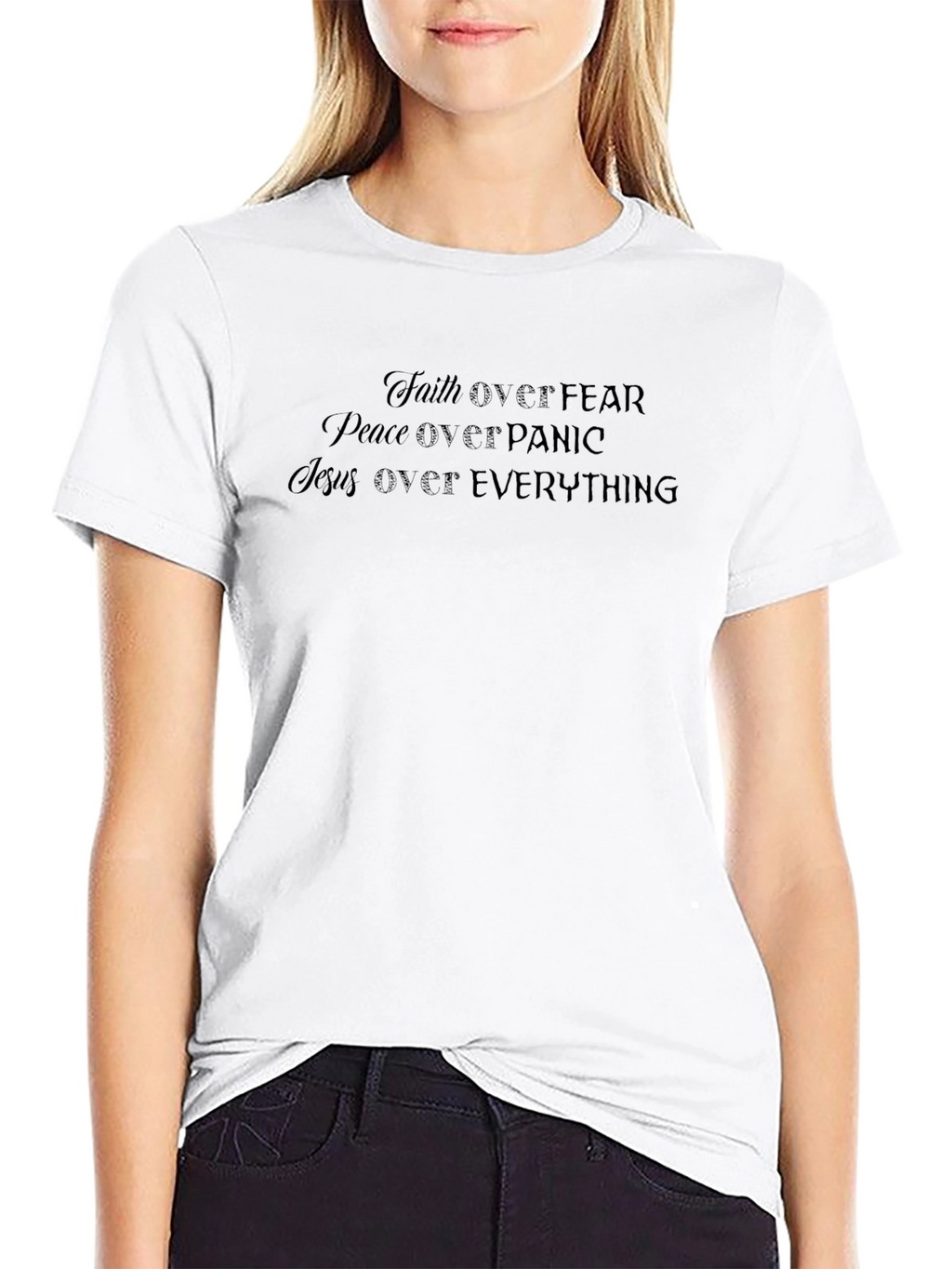 Faith Over Fear T-Shirt - Inspirational Christian Tee