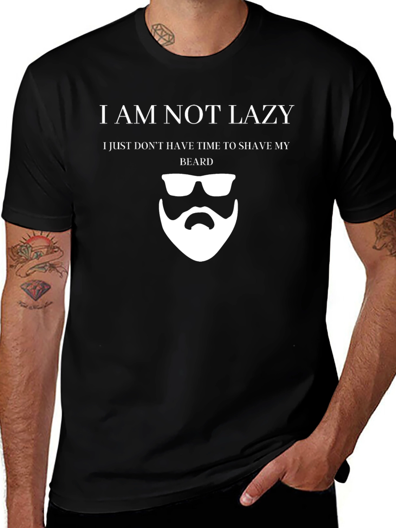 Funny I am Not Lazy Beard T-Shirt