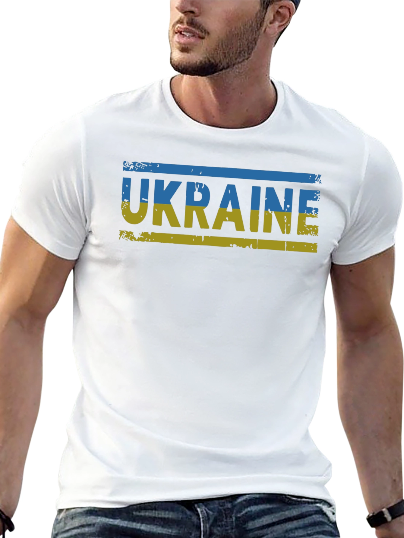 Ukraine Flag T-Shirt - Patriotic Graphic Tee