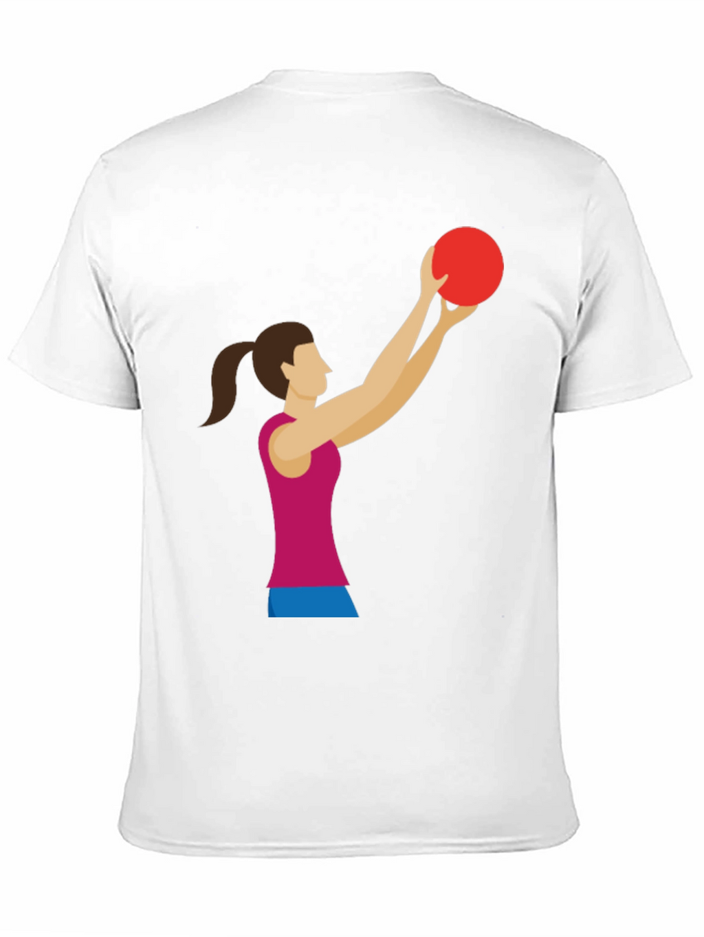 Graphic Tee: Woman Volleyball Player Black T-Shirt