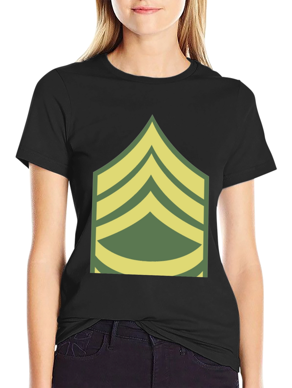 Sergeant Stripes Graphic Tee - Military Pride