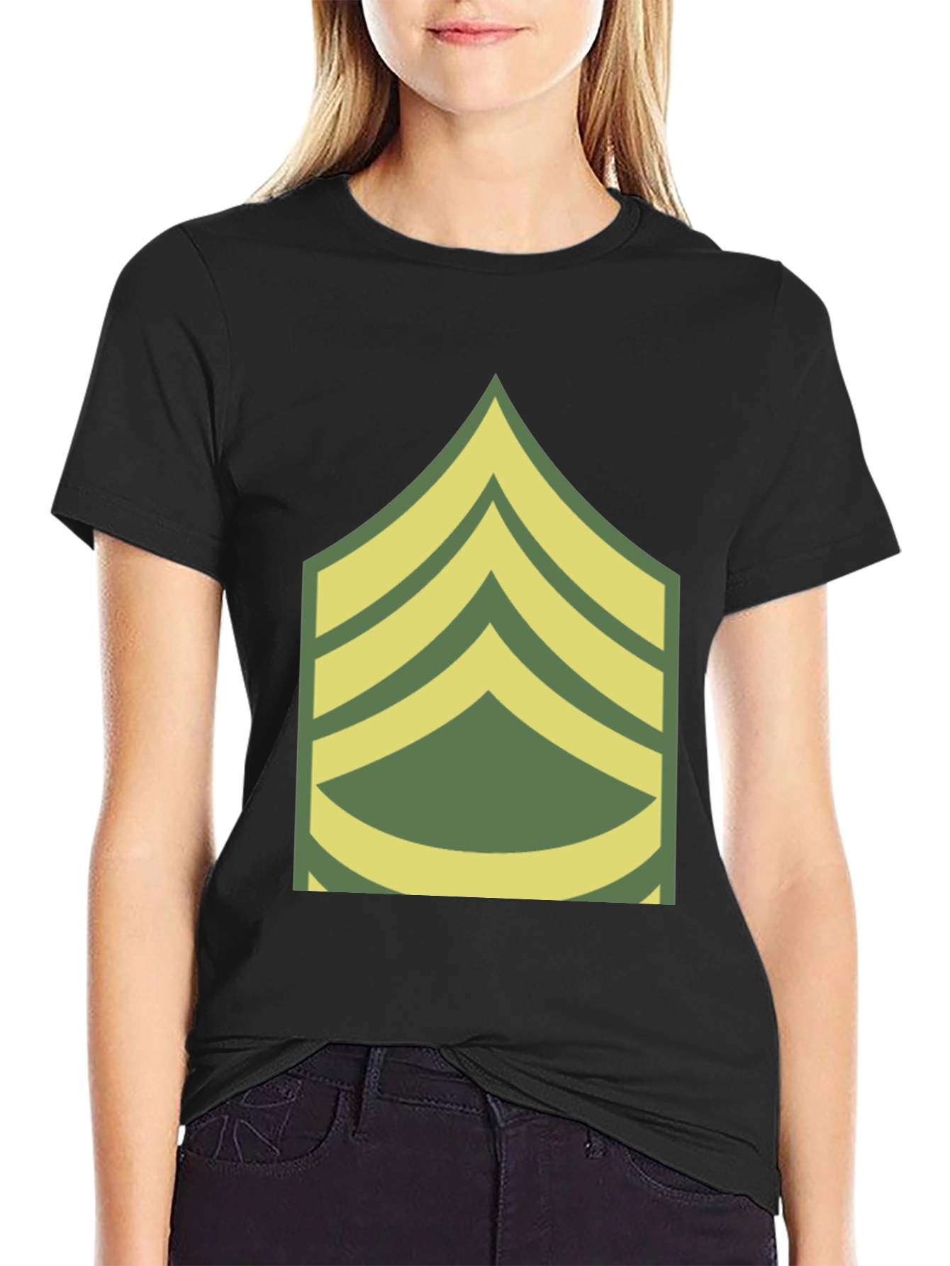 Sergeant Stripes Graphic Tee - Military Pride