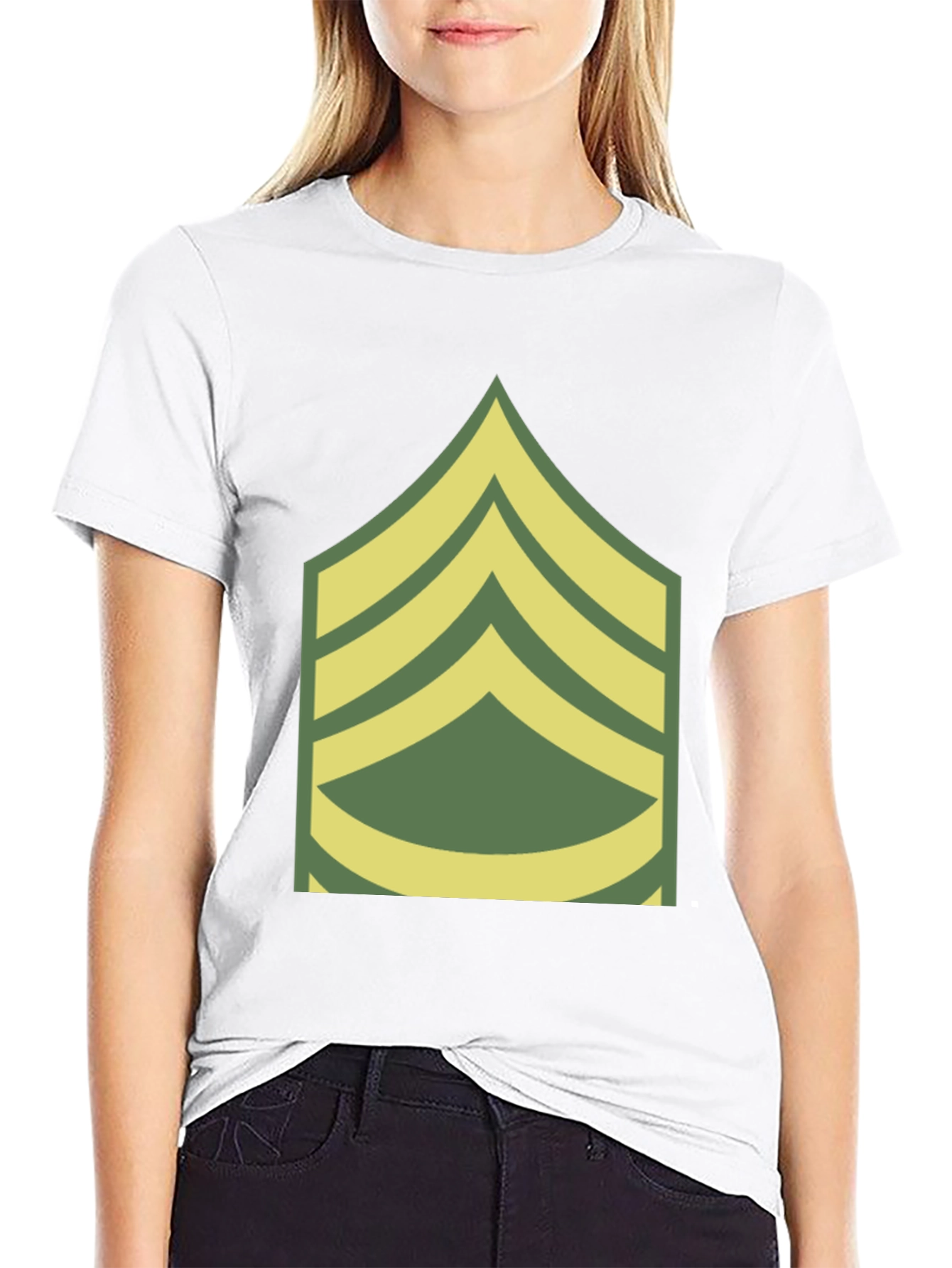 Sergeant Stripes Graphic Tee - Military Pride
